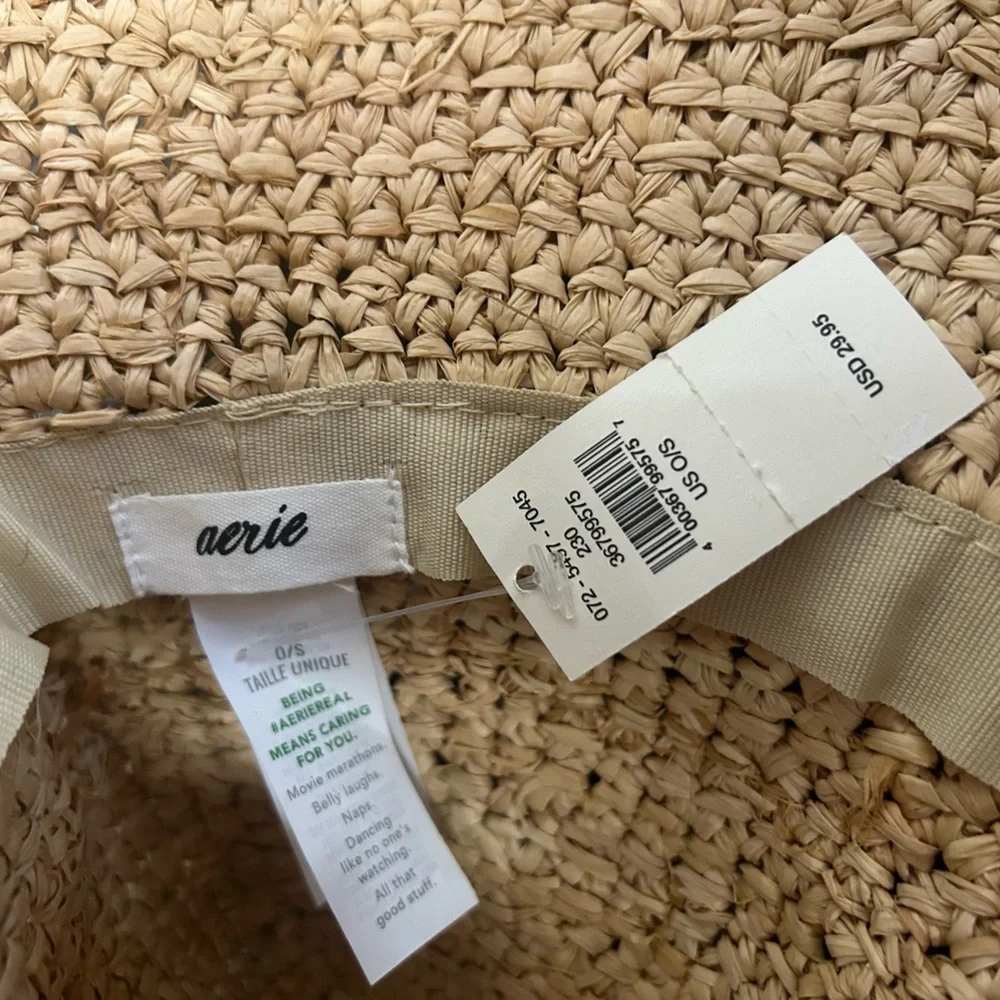 NWT Aerie Stylish Straw Sun Hat